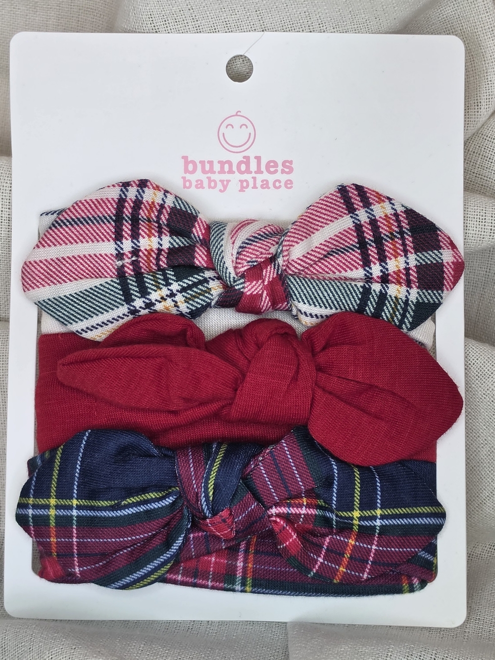 Bundles Baby Place 3 Pack Bow Headbands NWT
